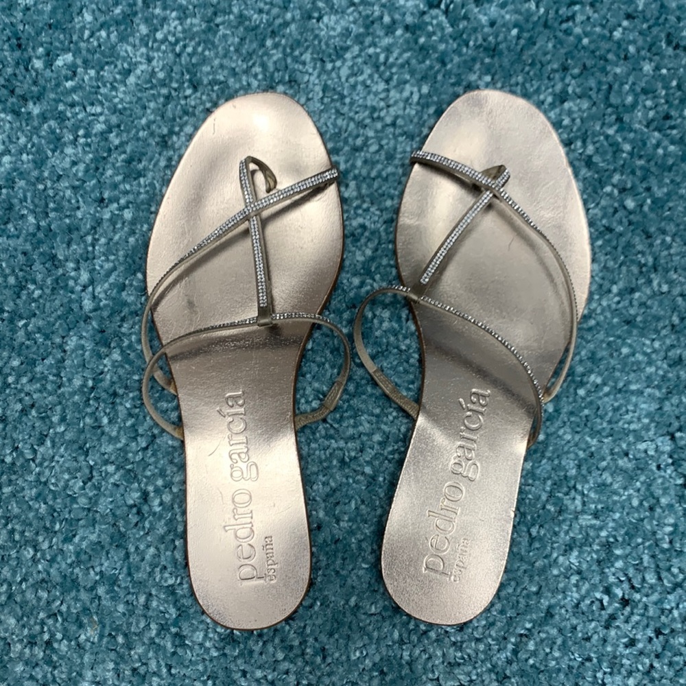 Pedro Garcia Crystal Sandals Size 7